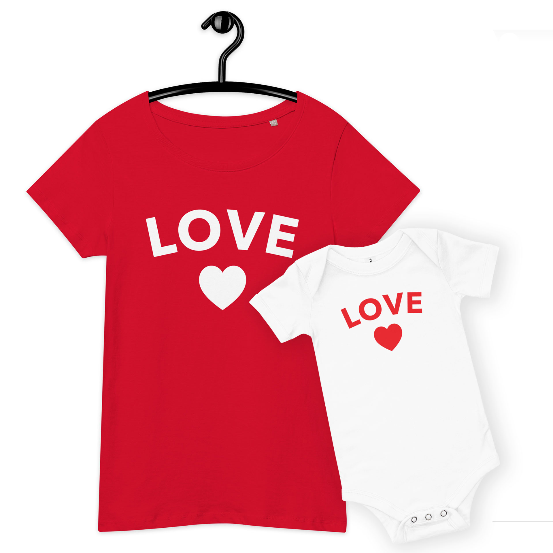 „Love“ – Set mit 1 Shirt & 1 Babybody