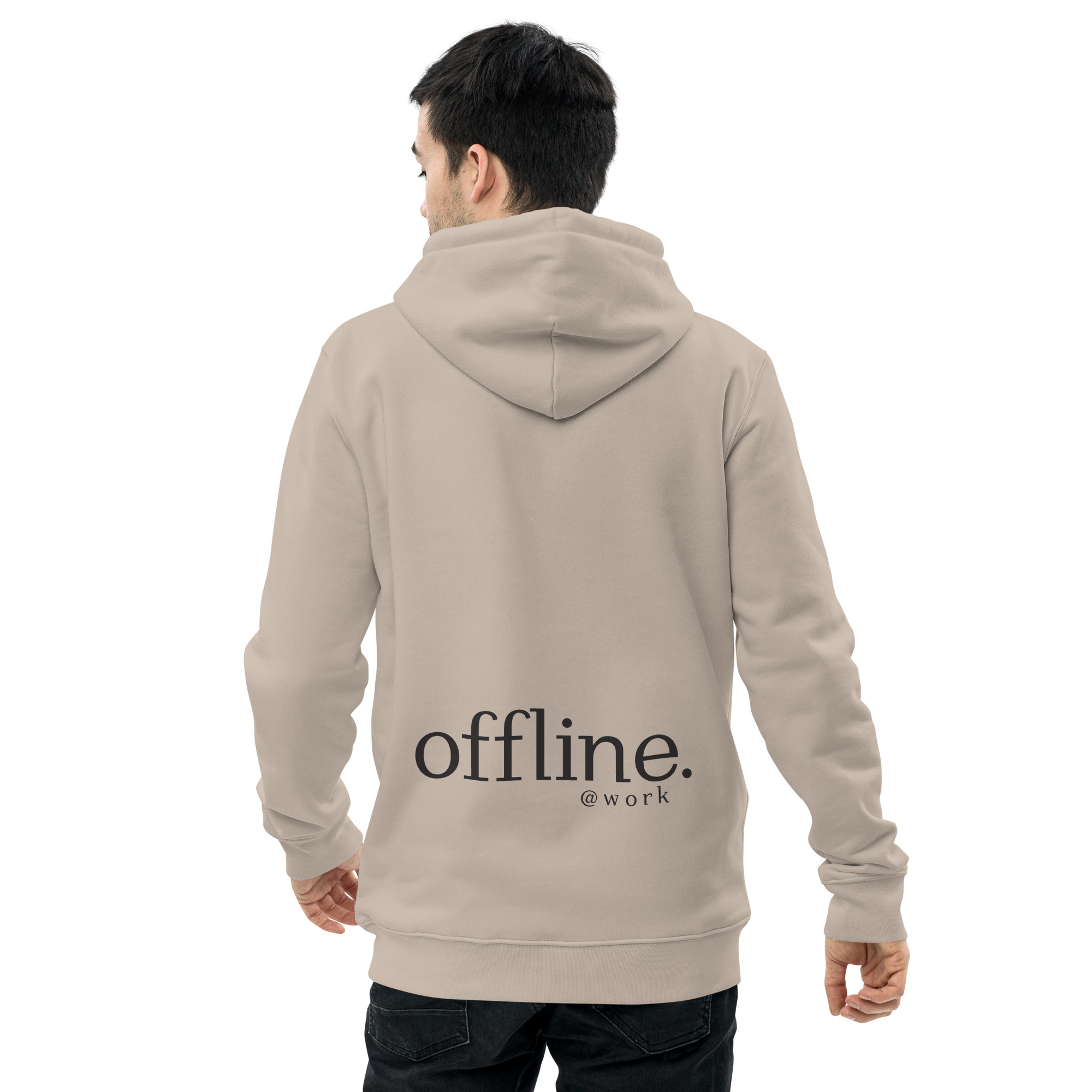 „Offline“ – Umweltfreundlicher Unisex-Kapuzenpullover