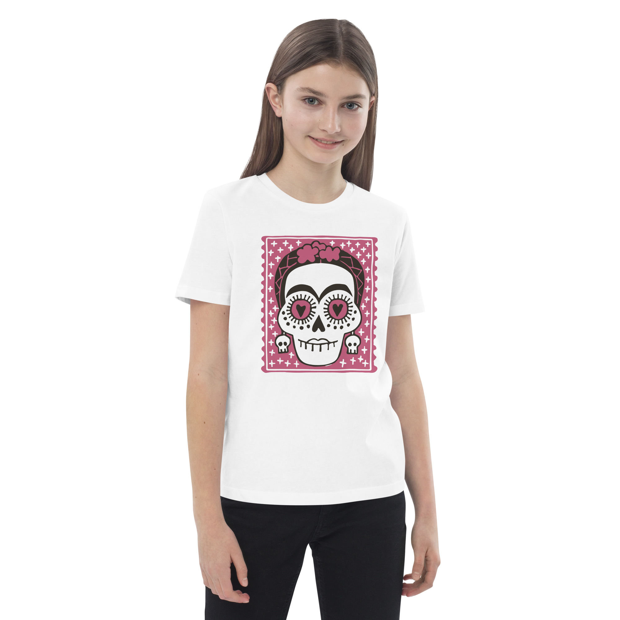 „Halloween“ – Bio-Baumwoll-T-Shirt für Mädchen