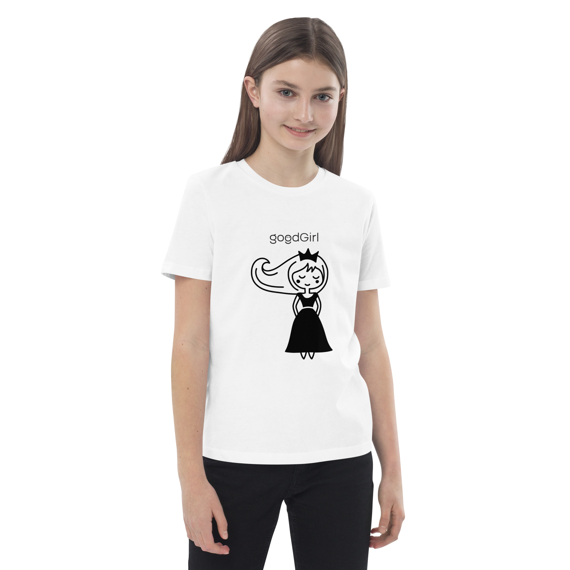 „Good Girl“ – Bio-Baumwoll-T-Shirt für Kinder