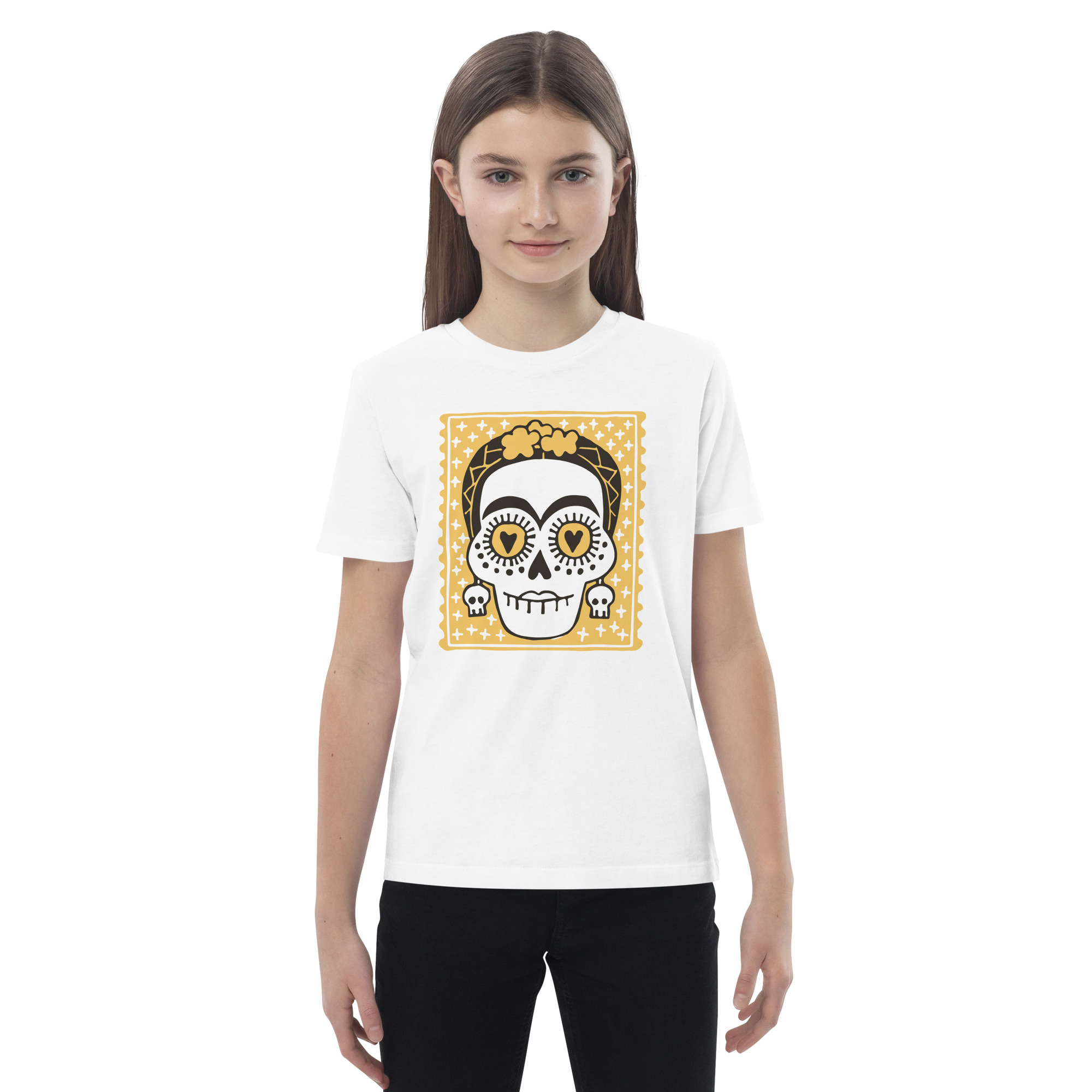 „Halloween“ – Bio-Baumwoll-T-Shirt für Mädchen