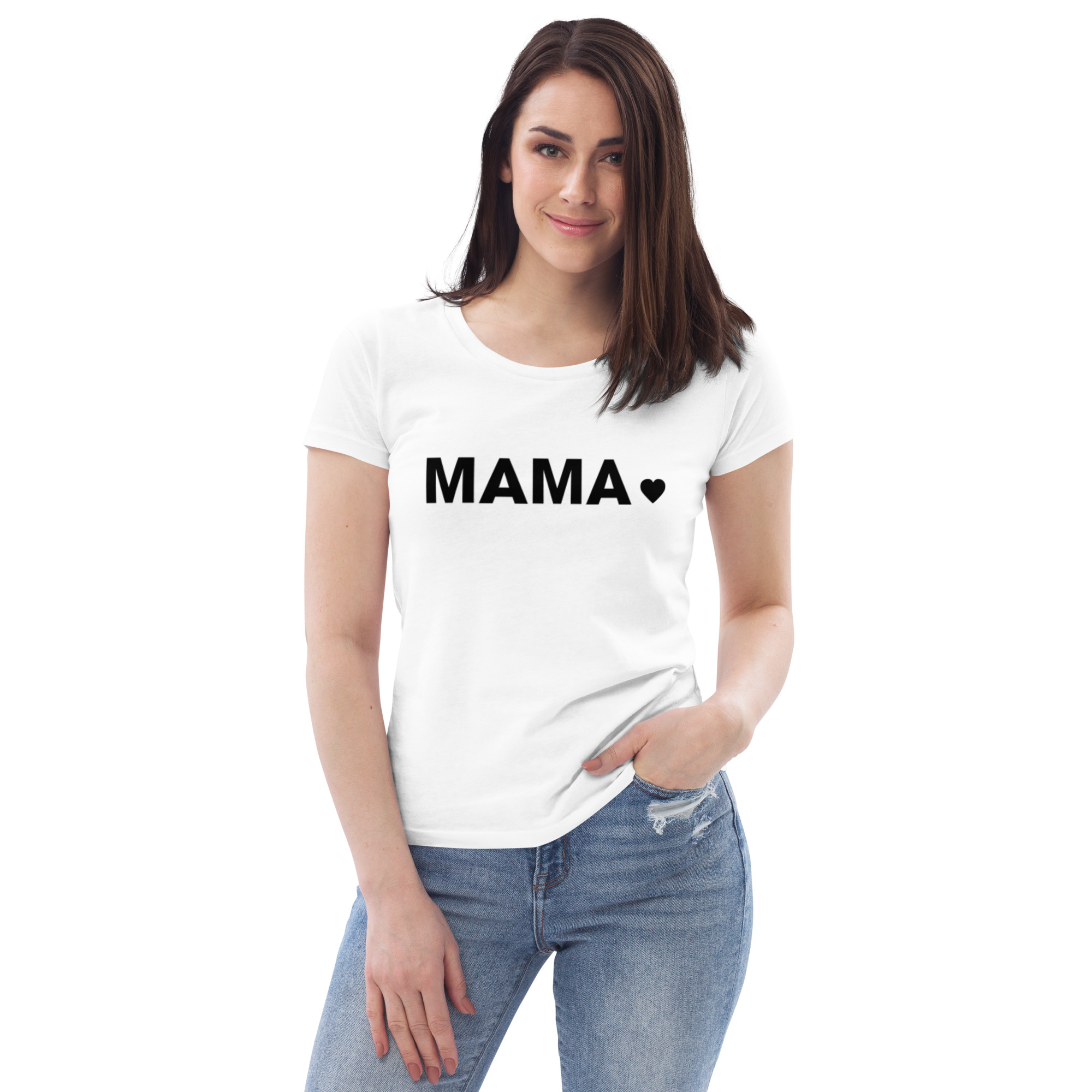 “Mama” – Enganliegendes Öko-T-Shirt für Damen