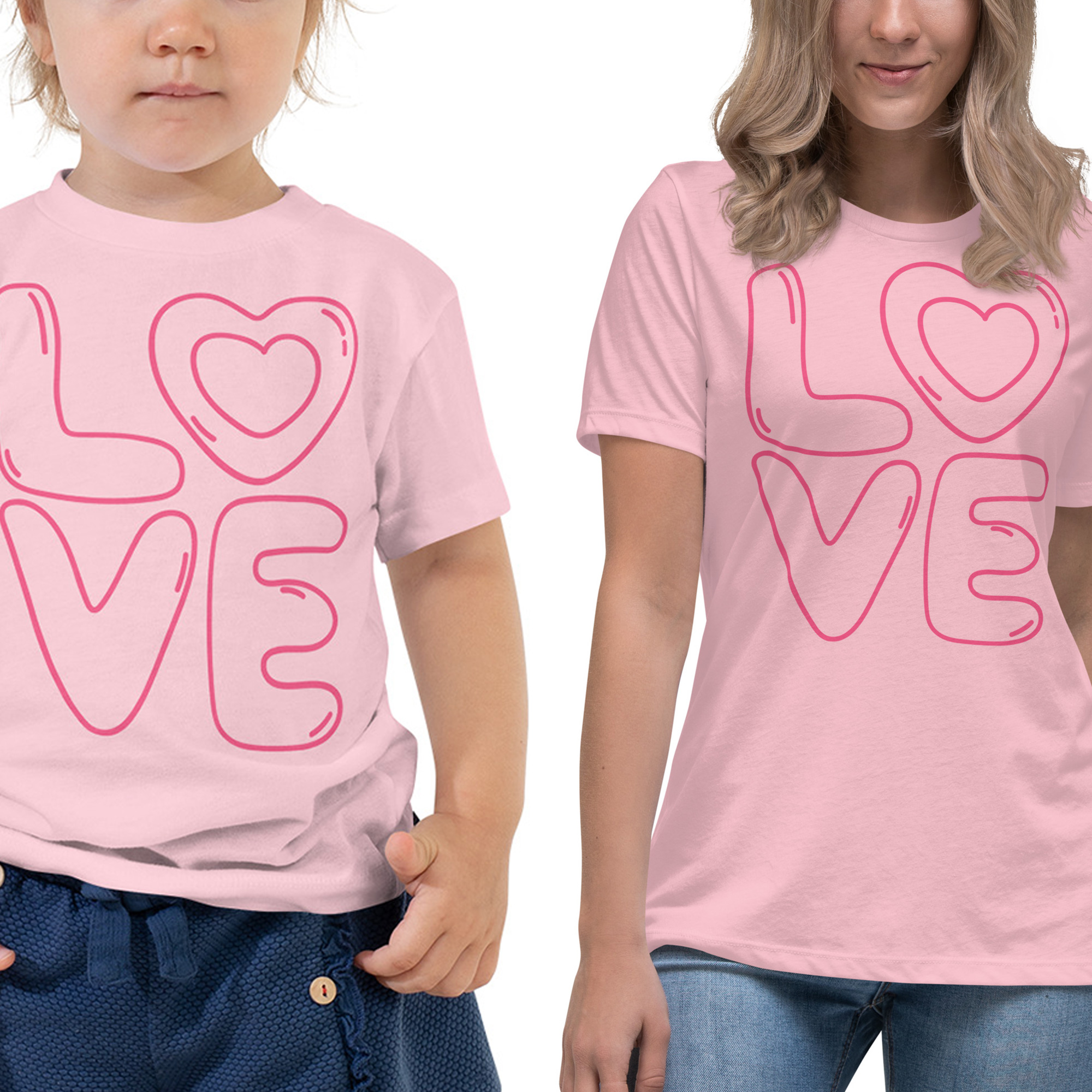 „Love“ – Set mit 2 Shirts