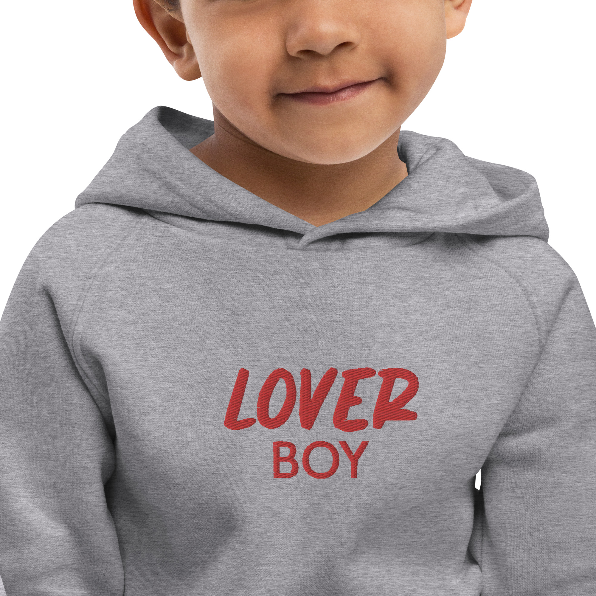 „Lover Boy“ – Öko-Kapuzenpullover für Kinder