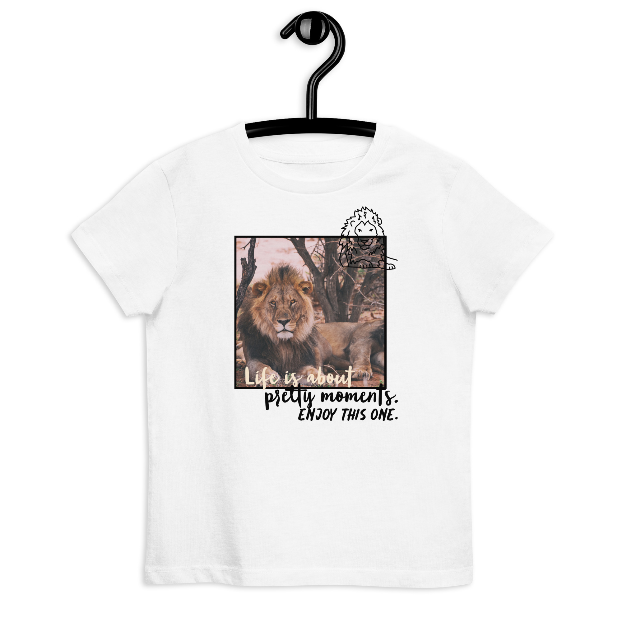 „Löwe“ – Bio-Baumwoll-T-Shirt für Kinder