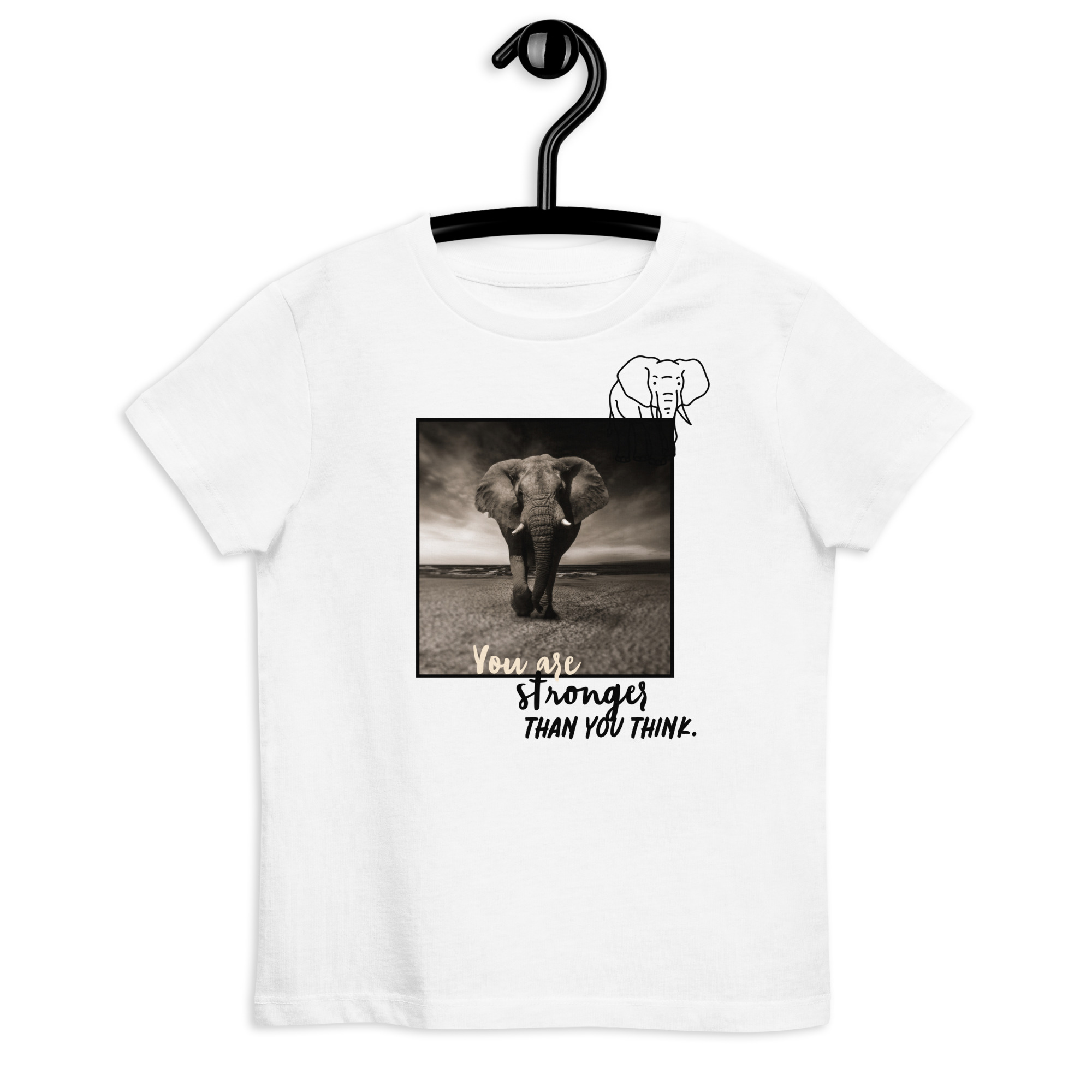 „Elefant“ – Bio-Baumwoll-T-Shirt für Kinder