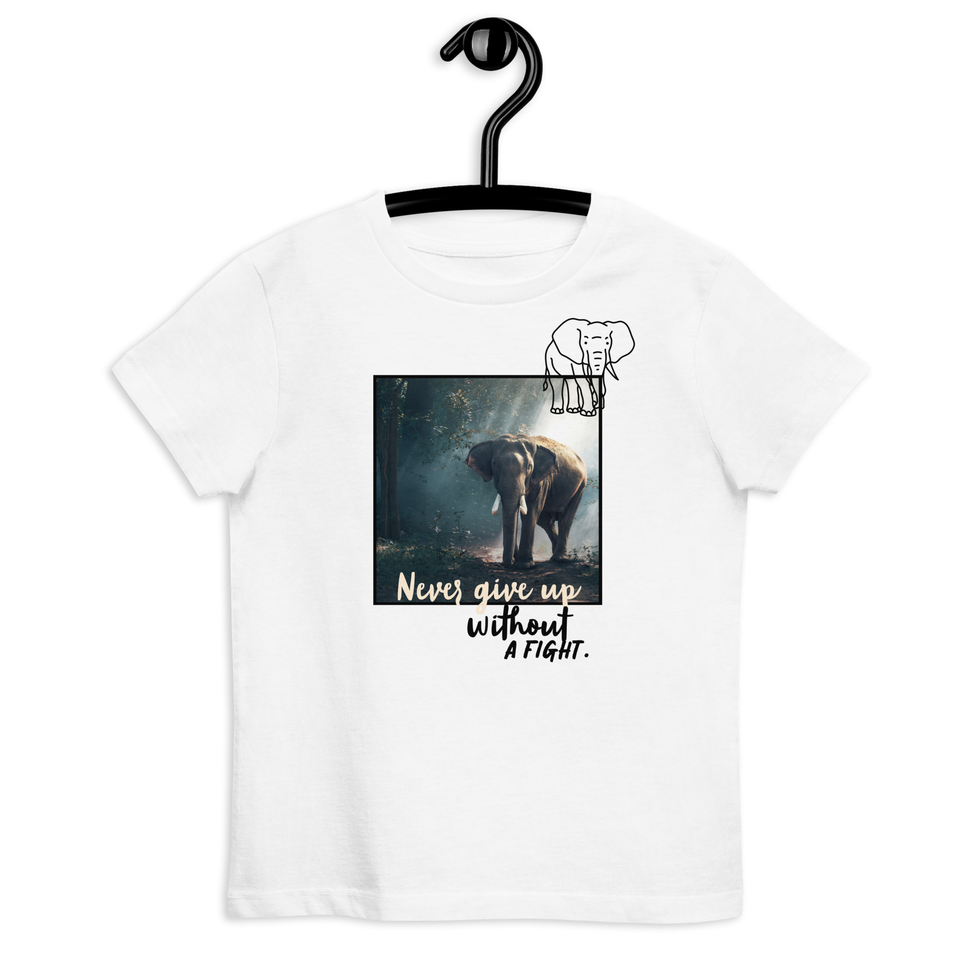 “Elefant” – Bio-Baumwoll-T-Shirt für Kinder