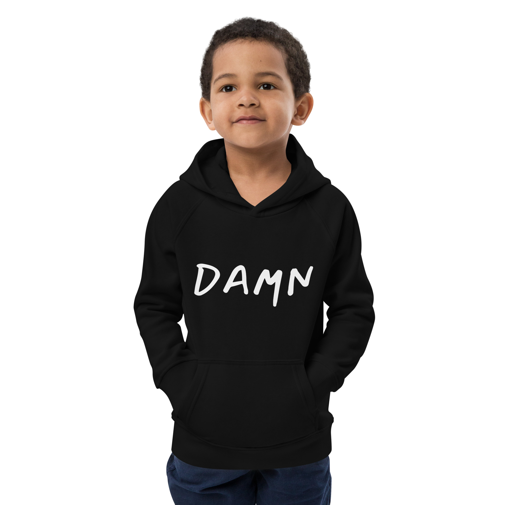 Outfit Kinder Hoodie Kapuzenpullover mit Print Damn für Kids