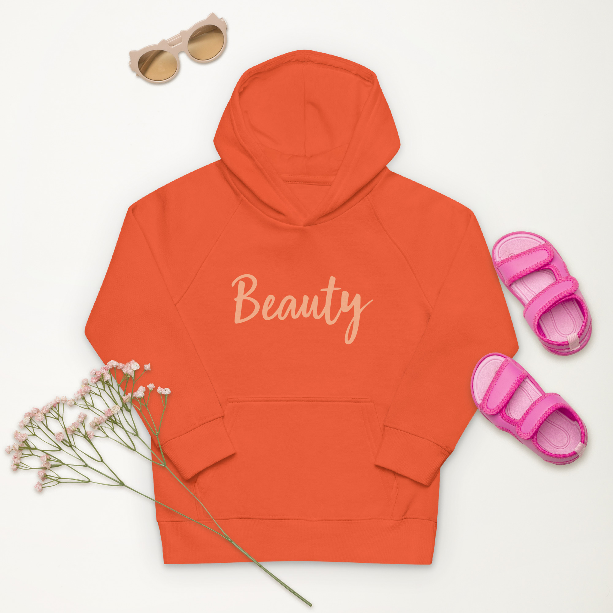 Outfit Kinder Hoodie Kapuzenpullover mit Print Beauty für Kids