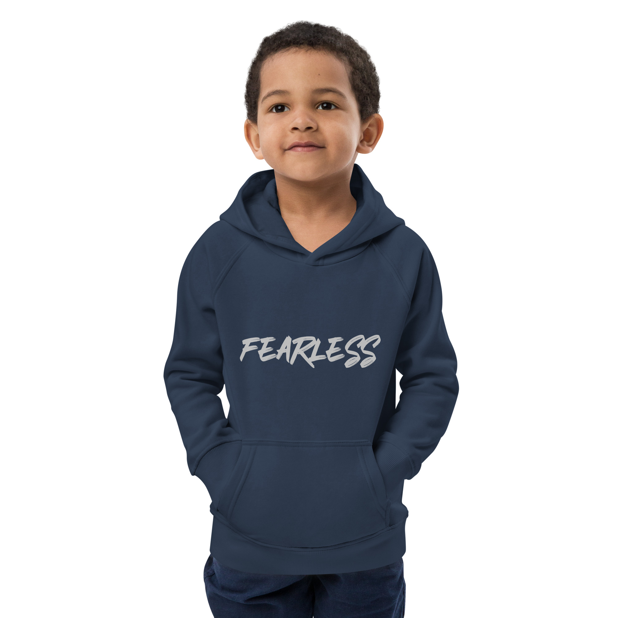 Outfit Kinder Hoodie Kapuzenpullover mit Print Fearless für Kids