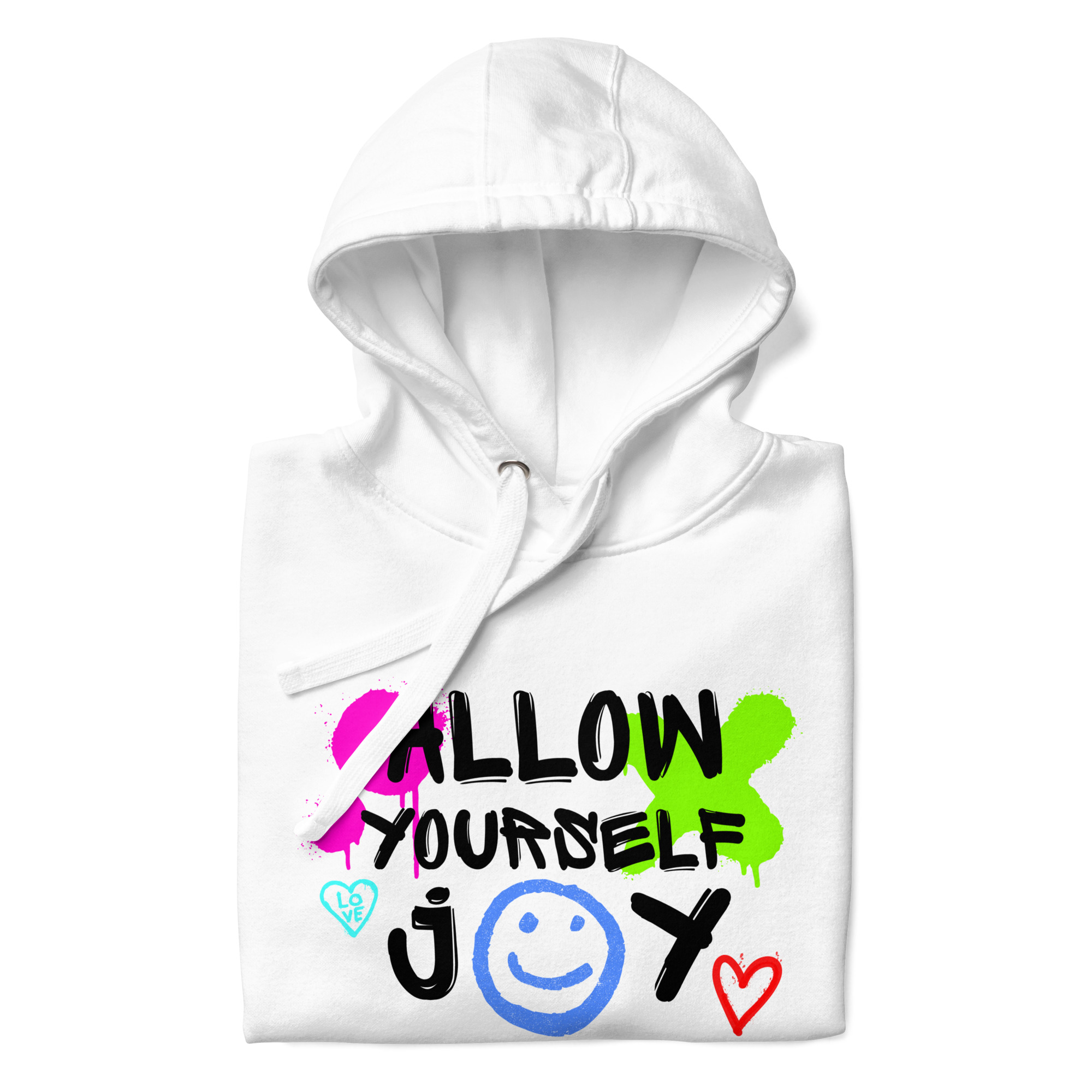 „Allow yourself joy“ – Unisex-Kapuzenpullover