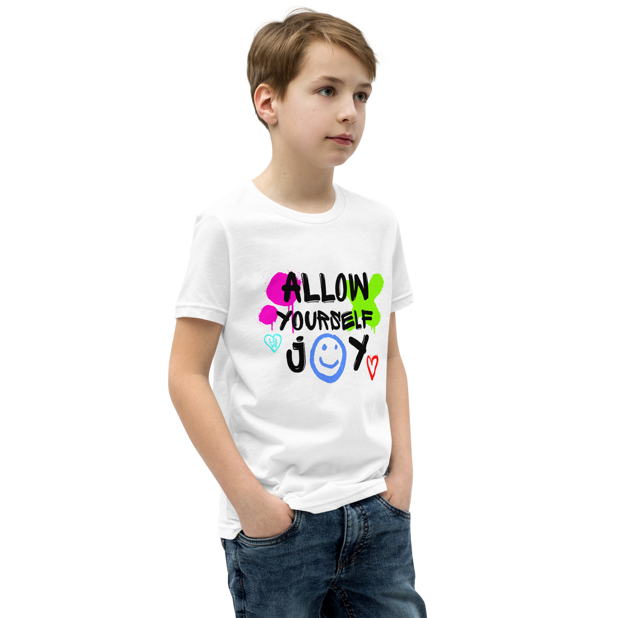 Outfit kurzärmeliges Kindershirt mit Print für Kids