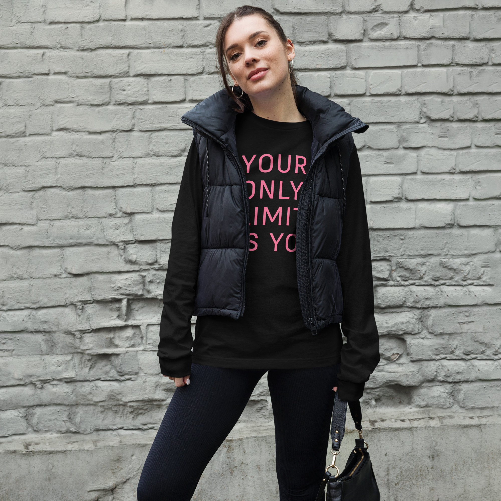 “Your only limit is you” – Langärmeliges Unisex-T-Shirt